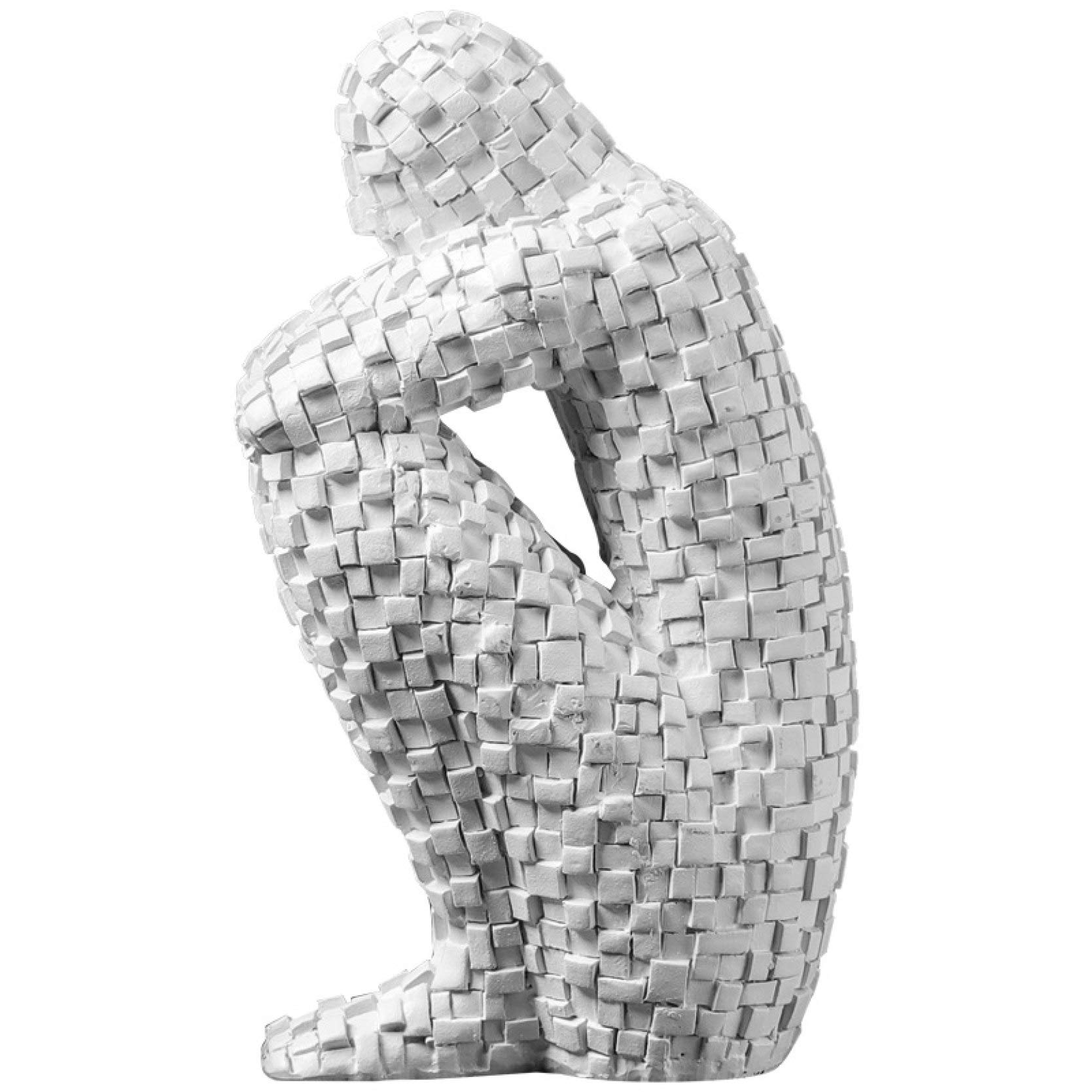 KKONION Thinker Statue Sculpture - Resin Nordic Home Decor, Personalized Character Decoration, Creative Gift for Office Desk, Bookshelf & Living Room Decor
