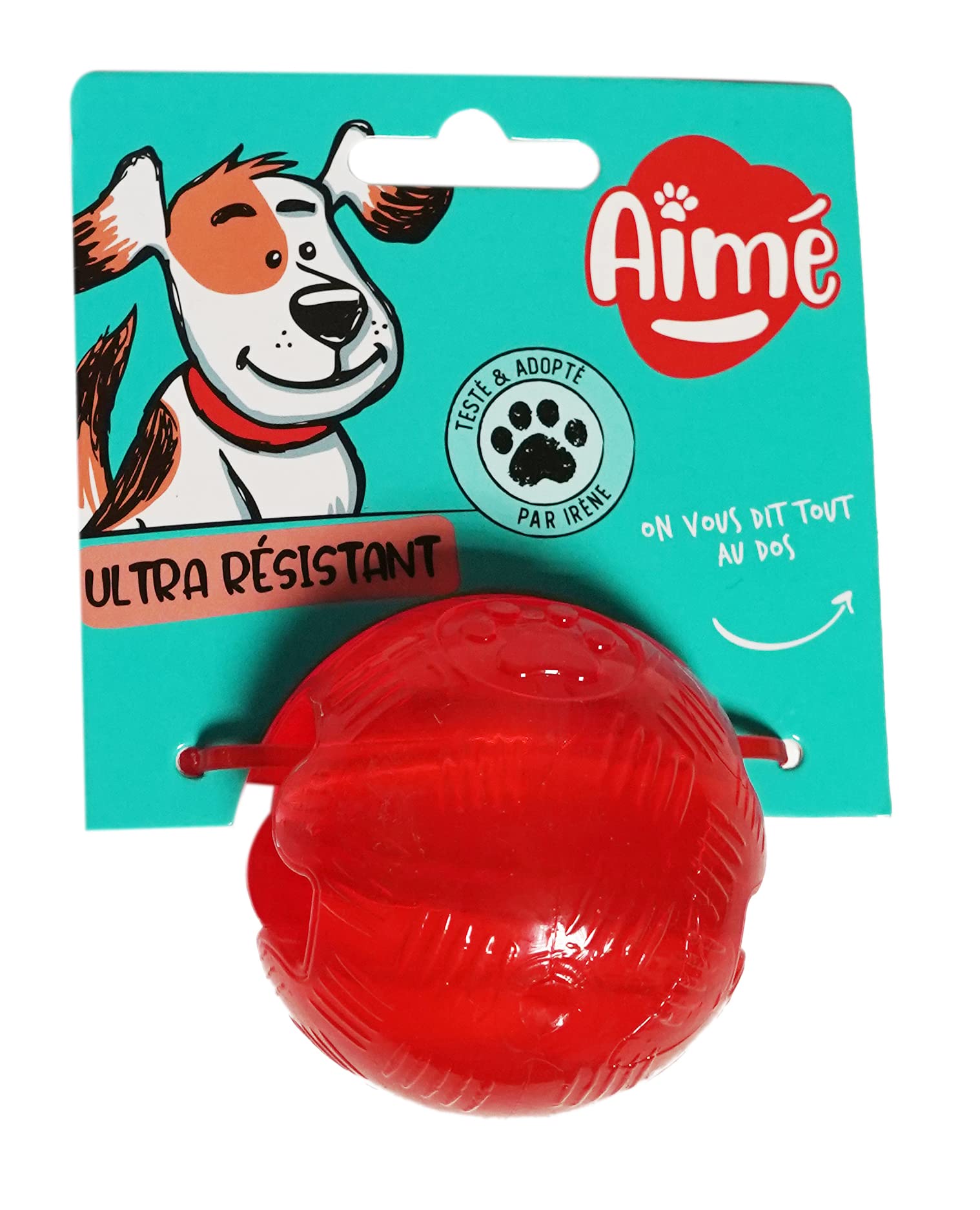 Durable Aime Play Strong Ball Dog Toy - Chew-Resistant Fetch Toy for Active Dogs - Perfect for Outdoor Play, Training & Aggressive Chewers