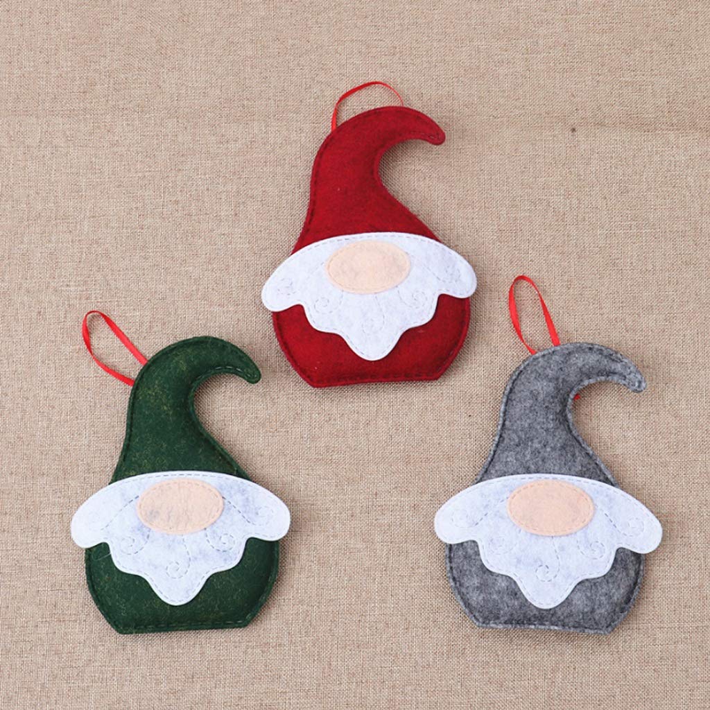 3PCS DIY Felt Christmas Tree Set - Artificial Wall Hanging Holiday Decorations for Home, Office, Classroom | Creative Xmas Ornaments & Festive Gift Ideas for Kids, Adults, Christmas Party Decor