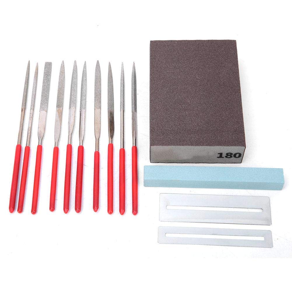14-Piece Guitar Repair & Maintenance Tool Kit for Cleaning, Adjusting & Repairing Acoustic, Electric & Classical Guitars - Essential for Musicians & Luthiers