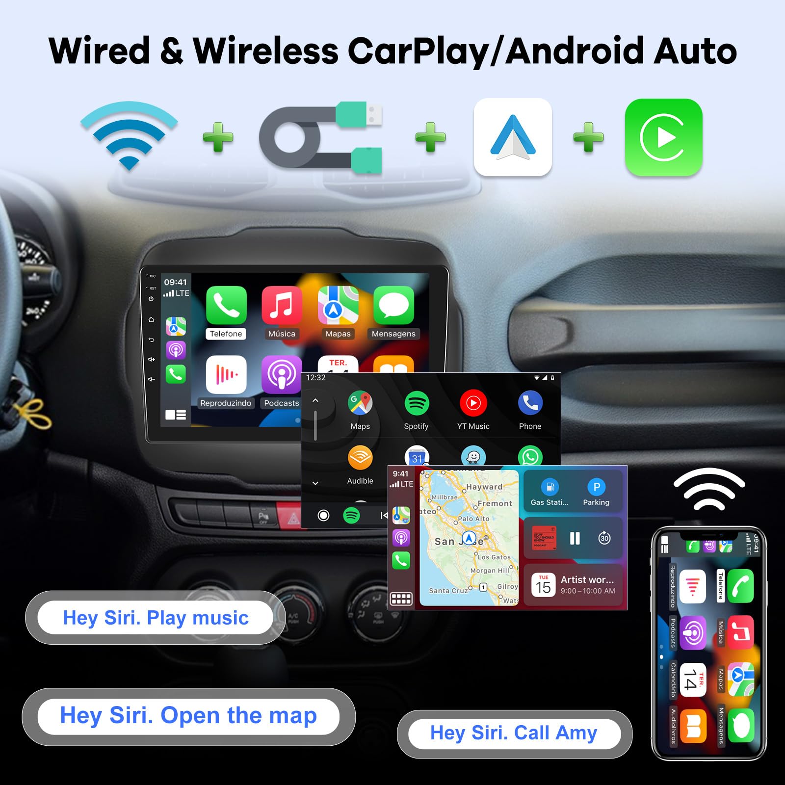 2G+64G Android 13 Car Stereo for Jeep Renegade 2015-2020 | 9