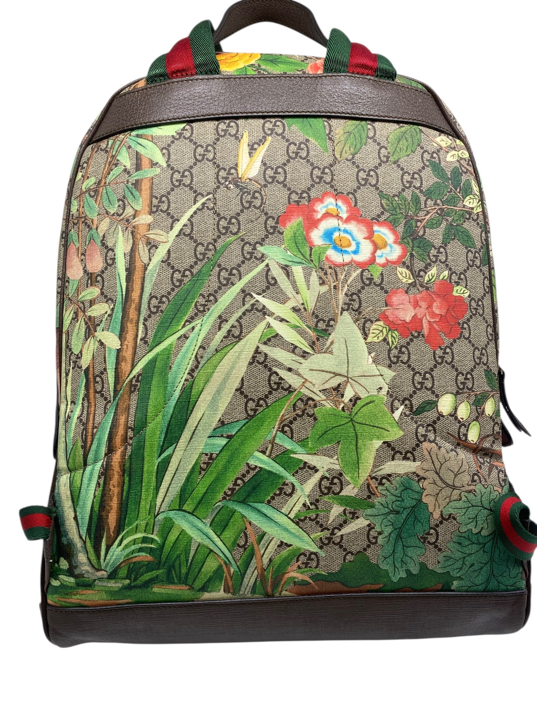 Gucci Tian GG Supreme Backpack for Women & Men - Luxury Designer Backpack with Monogram Pattern - Perfect for Travel, Work & School