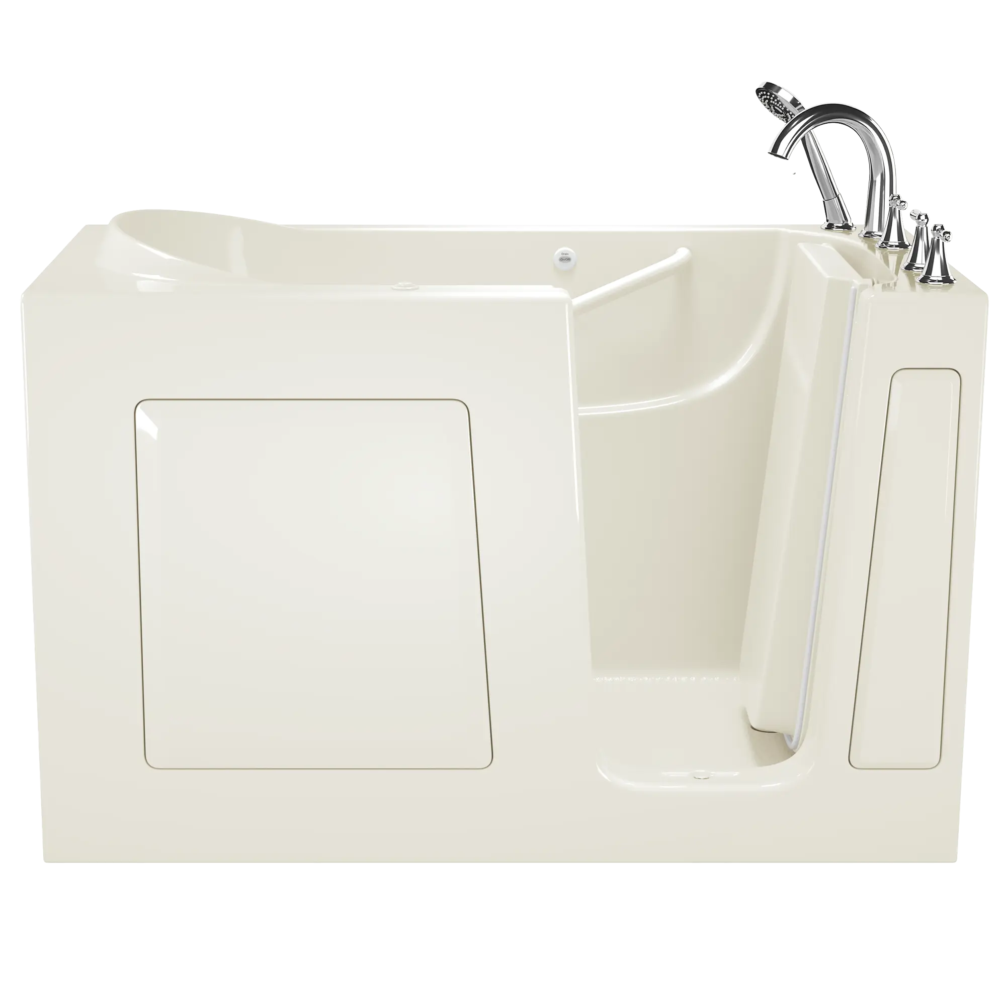 30x60 Inch Gelcoat Walk-In Bathtub with Whirlpool Massage System - Right Hand Door & Drain - Ideal for Elderly & Mobility Needs - Perfect for Spa-Like Relaxation at Home