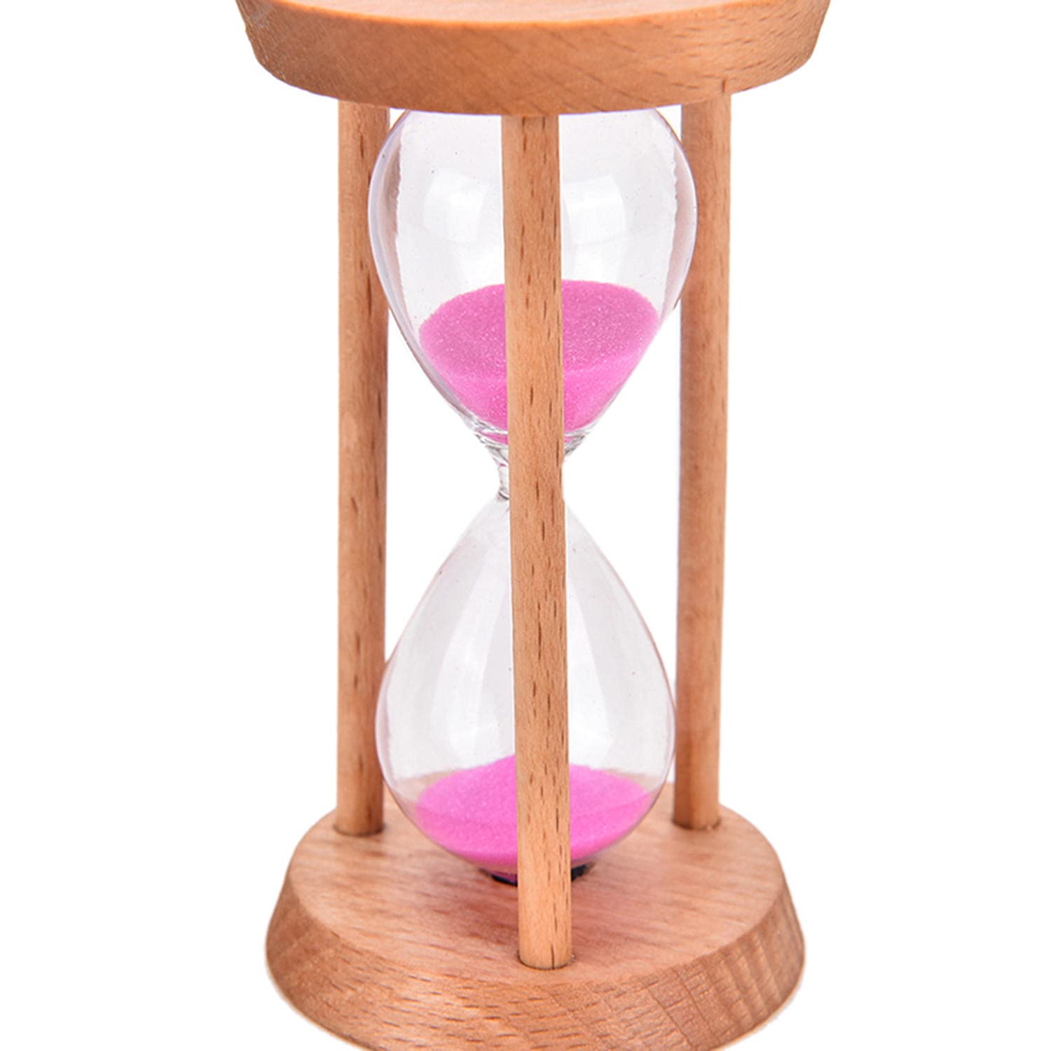 3 Minute Wooden Hourglass Timer - Classic Sand Clock for Home, Kitchen, Office Decor - Perfect Gift for Cooking, Meditation & Productivity Boost