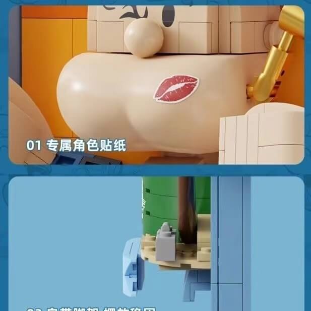 Pantasy Popeye 3D Painting Kit - DIY Model Building Set for Adults & Kids - Creative Home Decor & Gift Idea for Collectors