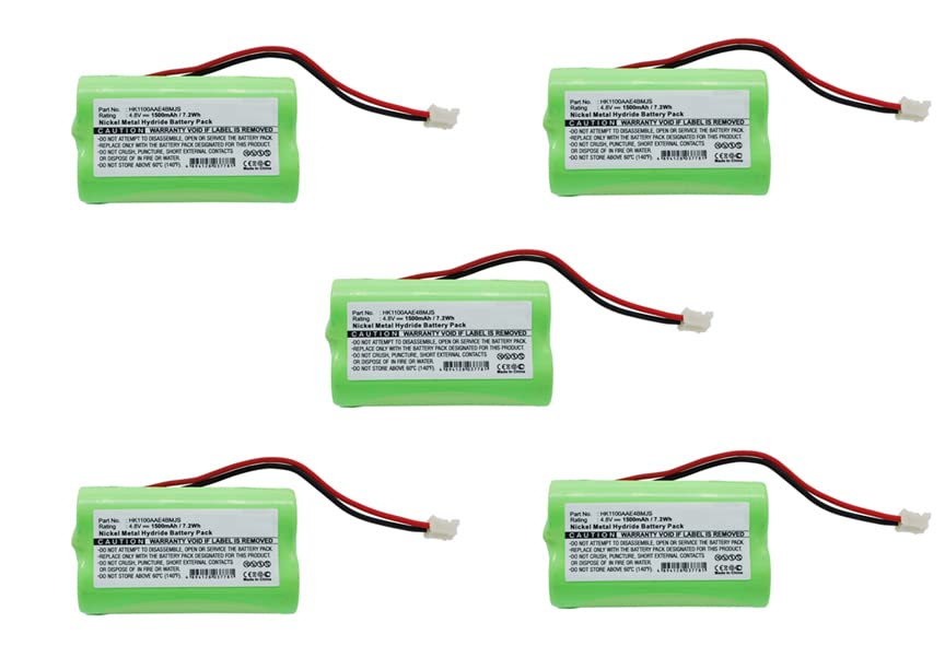 Synergy Digital Rechargeable Ni-MH Batteries for Summer Baby Monitor - 4.8V 1500mAh Battery Pack (5-Pack) | Compatible with Summer HK1100AAE4BMJS | Perfect for Nursery Monitoring & Overnight Baby Care