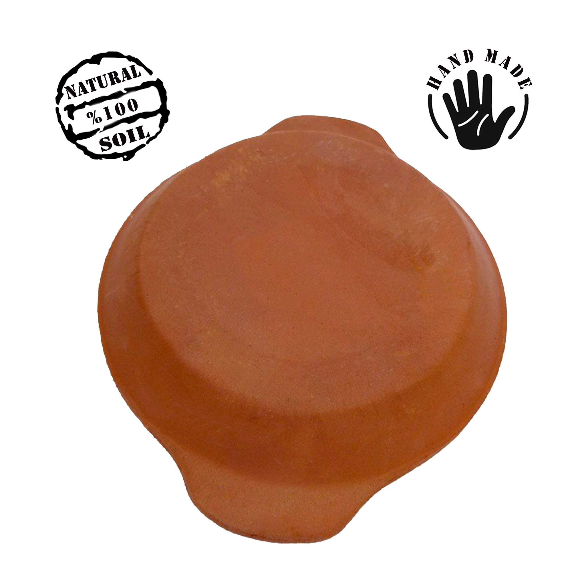 **Hakan Clay Pan for Cooking Omelet – Lead-Free Terracotta Cookware, Non-Toxic Earthenware Egg Roasting Pot, Stovetop Omelette Pan – Perfect for Breakfast, Camping & Outdoor Cooking**