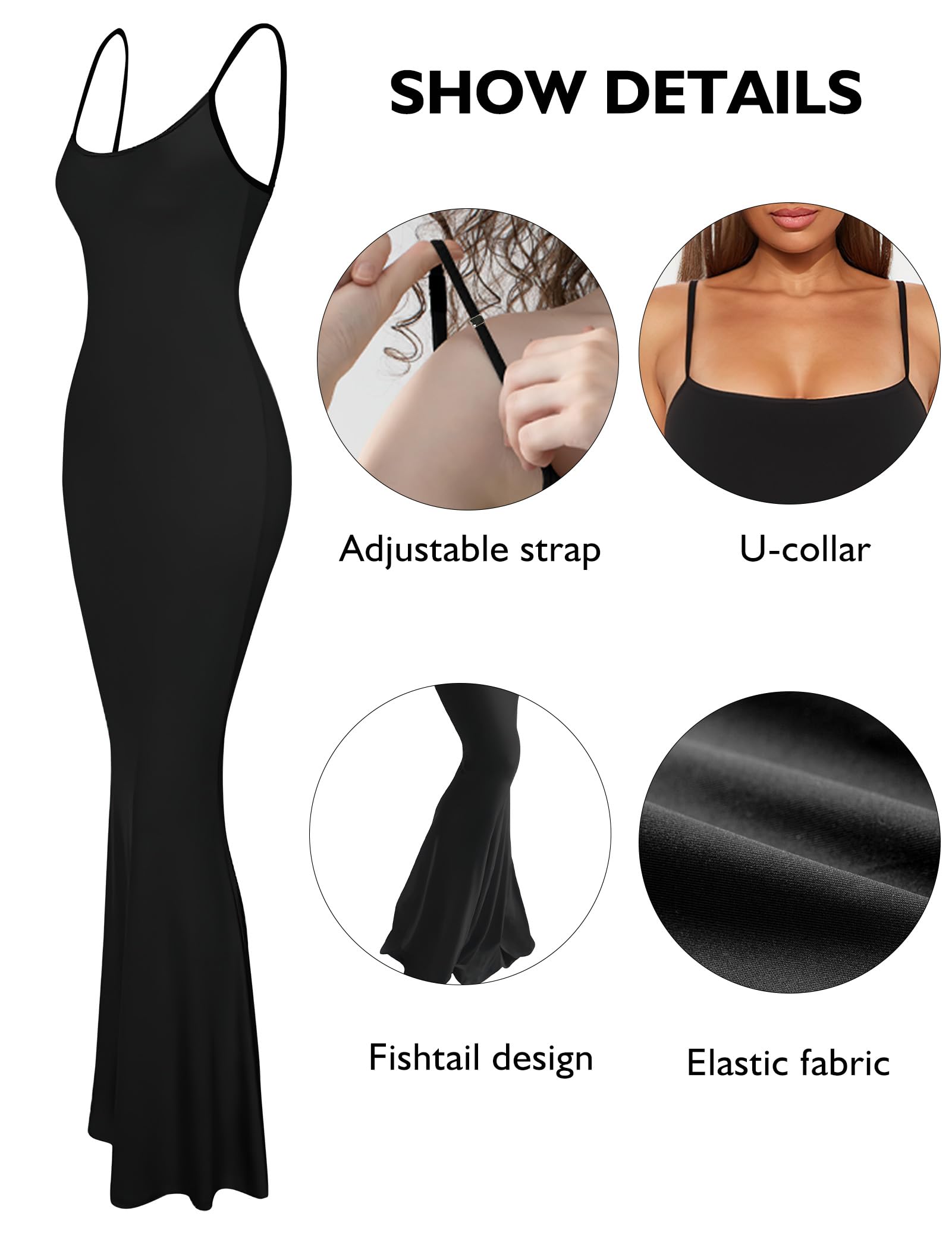 Women's Summer Bodycon Maxi Dress - Sleeveless Casual Long Dress with Spaghetti Straps for Elegant Evening Party & Night Out | 2025 Fashion Trend | Perfect for Beach, Vacation, and Date Night