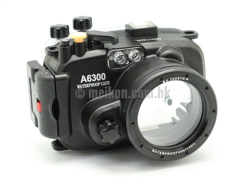 Sony A6300 (16-50mm) 40m/130ft Meikon Underwater Camera Housing Case - Waterproof DSLR Housing for Scuba Diving, Snorkeling & Underwater Photography