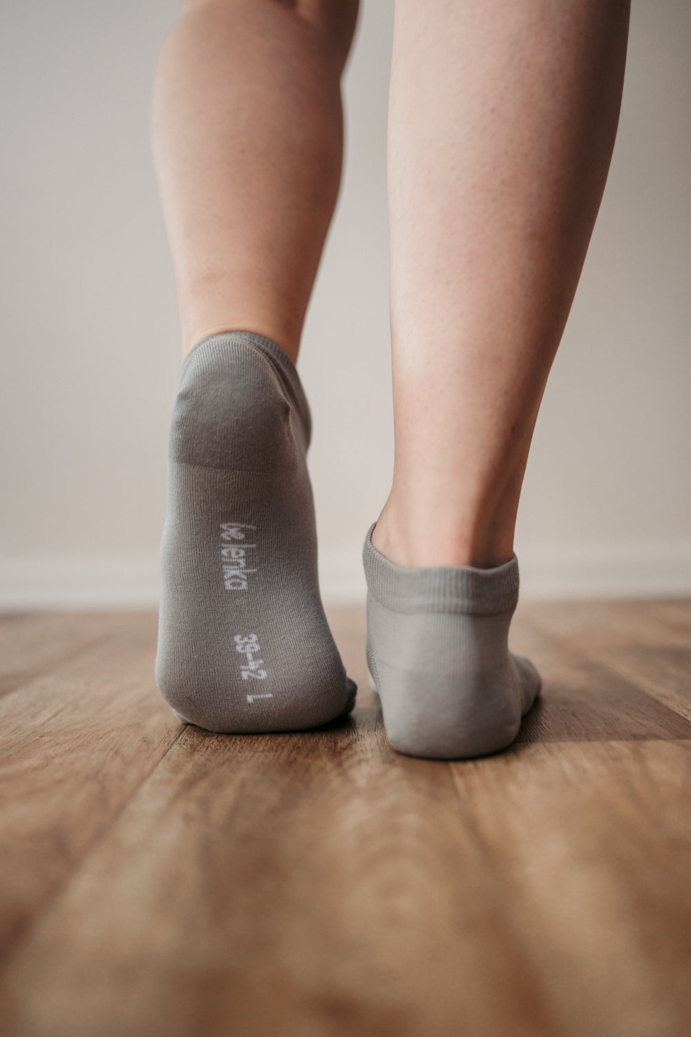 Barefoot Socks for Women & Men - Low Cut Essential Non-Slip Socks in Grey - Perfect for Yoga, Running & Home Wear
