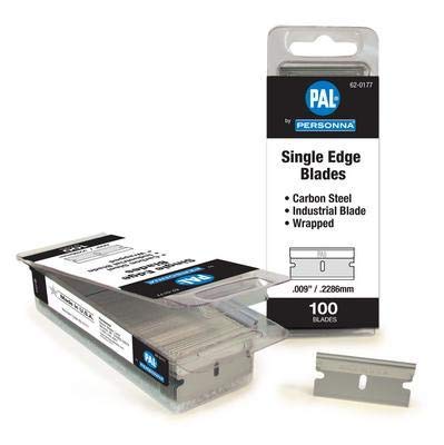 AccuTec Single Edge Razor Blades - Pack of 100, 3-Facet Aluminum Back Razor Blades for Professional & Home Use - Perfect for Barbershops, Hair Salons & Personal Grooming