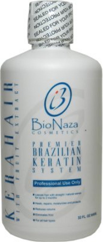 Bionaza Cosmetics Kerahair Brazilian Keratin Treatment System - 32oz Professional Hair Smoothing Kit for Frizz Control & Shine | Salon-Quality at Home | Perfect for Damaged, Curly & Unmanageable Hair