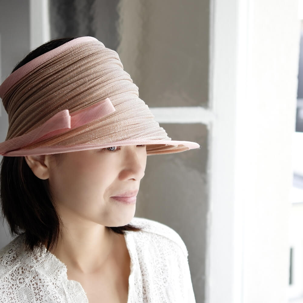 Foldable Buntal Lurex Hat With Bow - Stylish Sun Hat for Women, Summer Beach Hat, Travel & Outdoor Activities