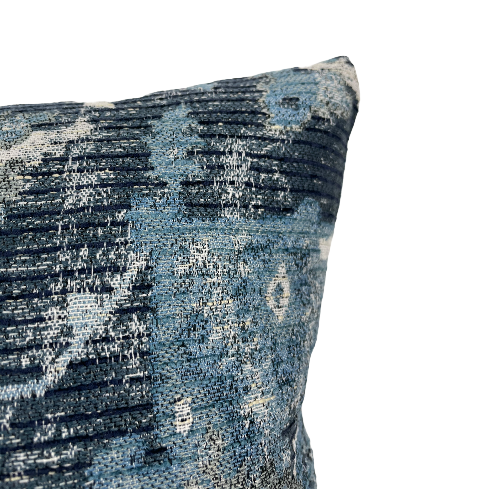 Amici Indigo Throw Pillow 17x17 - Soft Decorative Square Cushion for Sofa, Bed & Home Decor - Perfect for Living Room, Bedroom & Dorm