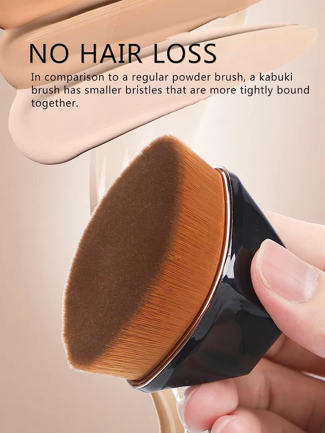LA VENUST Flawless Flat Makeup Foundation Brush - Professional Cosmetics Brush for Women - Pack of 1 - Perfect for Liquid & Cream Foundation Application