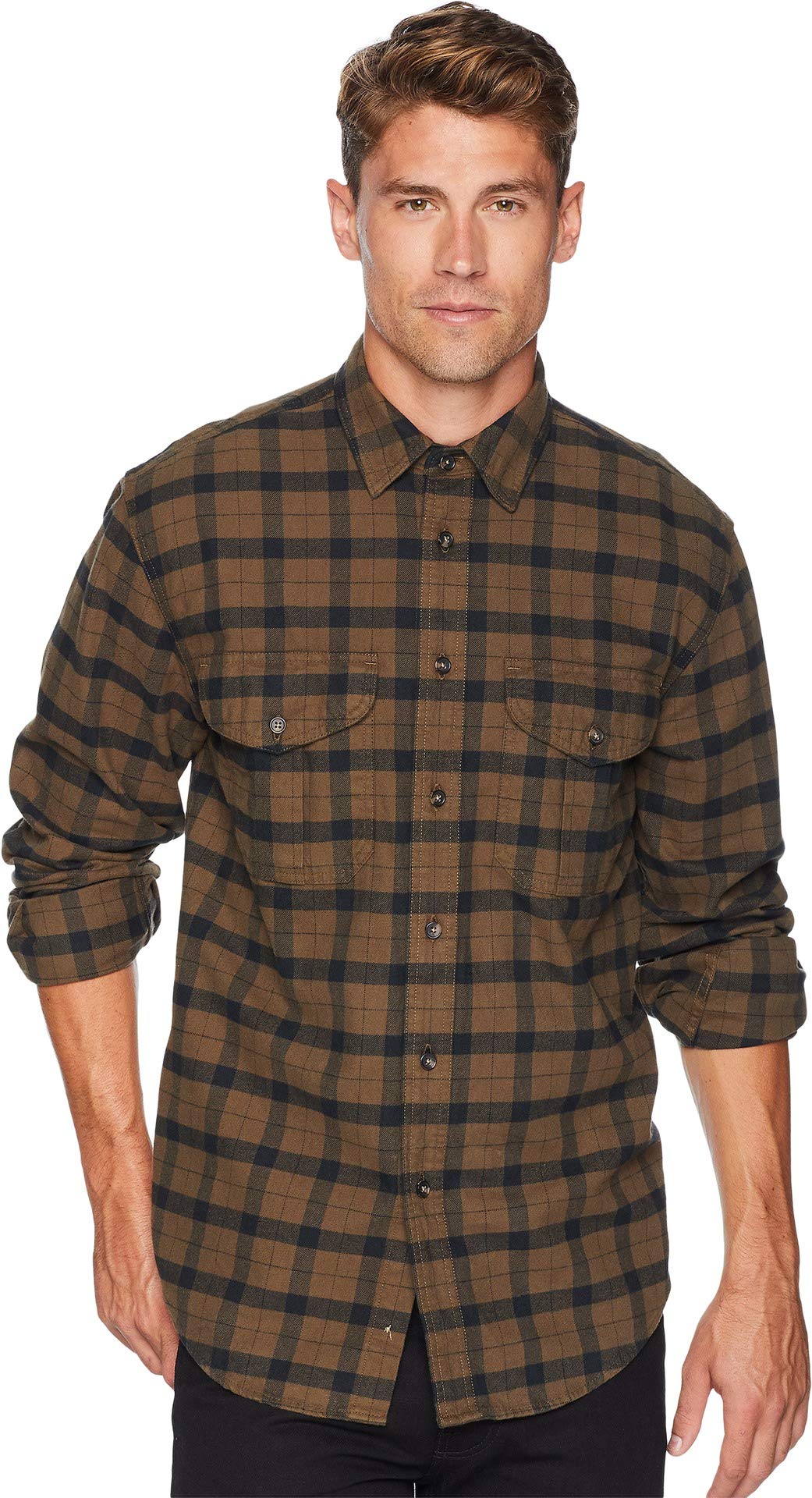 Filson Alaskan Guide Shirt - Durable Flannel Work Shirt for Men - Perfect for Outdoor Adventures, Hunting & Camping