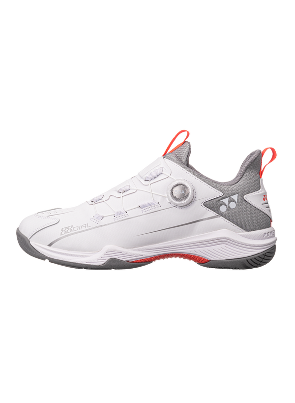 Yonex Power Cushion 88 Dial 2 Wide Unisex Badminton Shoes - Matte White | Comfort & Support for Competitive Play | Perfect for Indoor Court Sports & Training