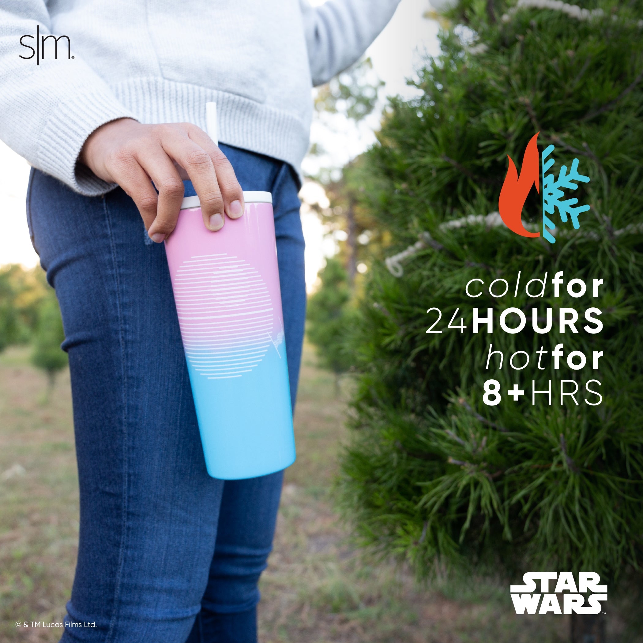Star Wars™ Classic Tumbler 20oz Stainless Steel Insulated Cup - Leak Proof Travel Mug for Coffee & Tea - Perfect for Office, Gym & Car Commute - Official Licensed Merchandise