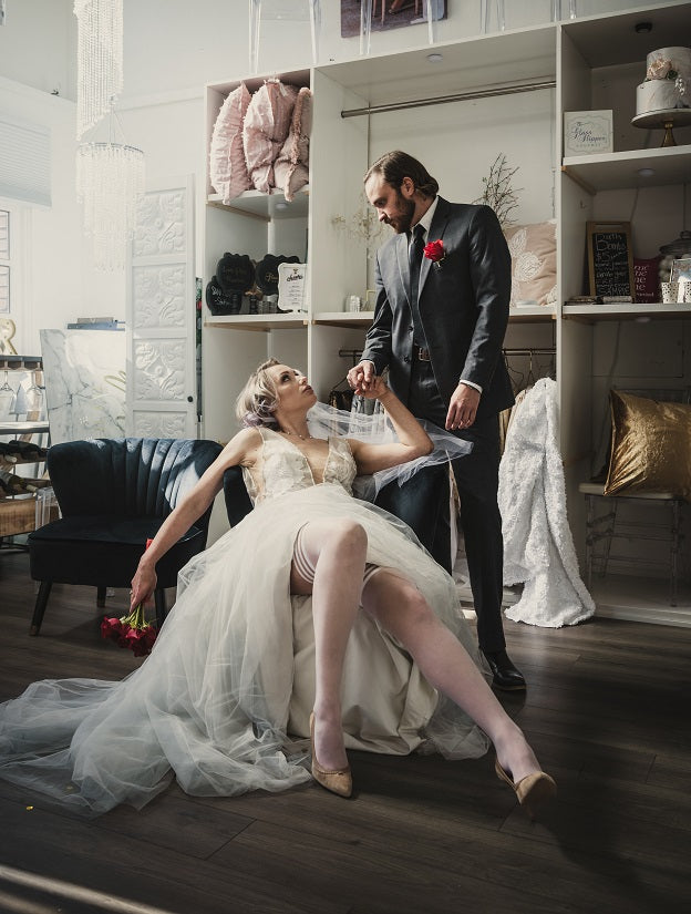 Bridal Brooke LeAnne Thigh High Stockings - Petite to Plus Size Wedding Hosiery for Brides & Special Occasions