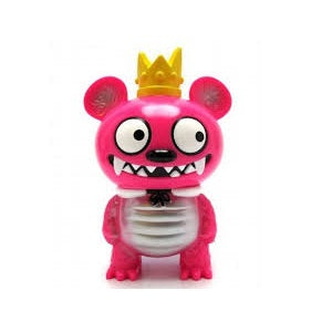 Bossy Bear Kaiju Pink (Side Glance) - Unique Monster Collectible Toy for Anime Fans, Gift for Collectors, Perfect for Display & Cosplay