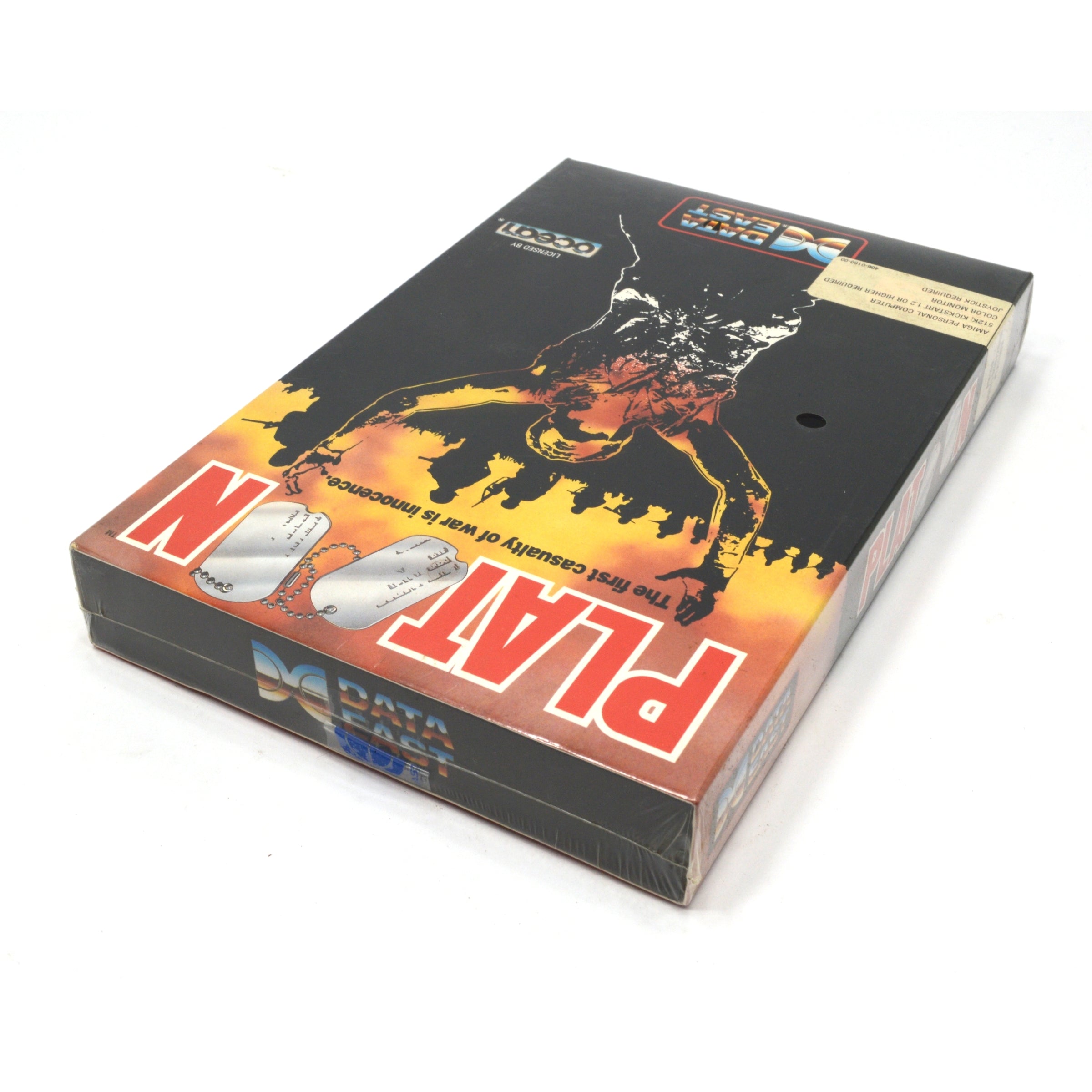 Vintage AMIGA 500/1000/2000 Computer Game - PLATOON by OCEAN (Factory Sealed, 1987 Edition) | Retro Gaming Collectible for Classic Computer Enthusiasts