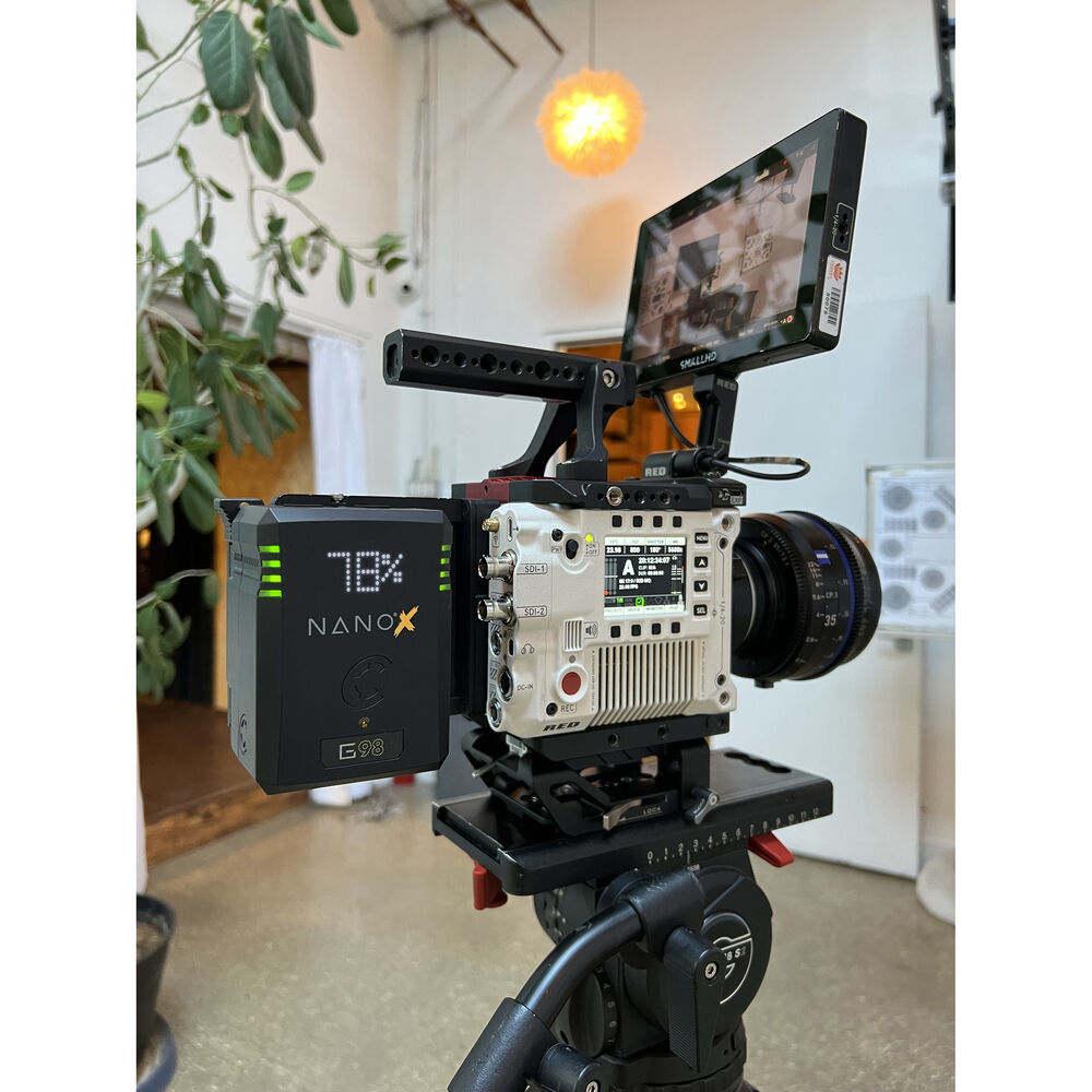 Core SWX NANO V98X Micro-Sized Smart 98Wh V-Mount Lithium-Ion Battery for DSLR, Mirrorless Cameras & Video Production - Perfect for On-Location Filmmaking, Live Streaming & Professional Photography