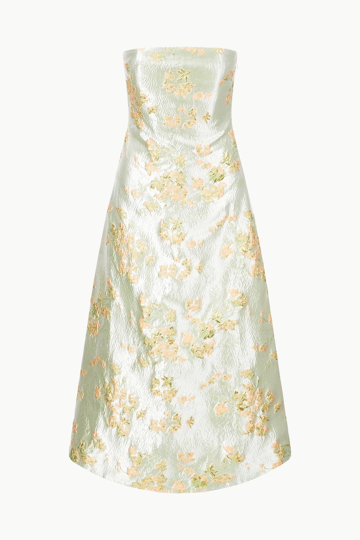 Kennedy Dress | Metallic Bloom Floral Print Party Dress - Perfect for Cocktail Parties, Weddings & Special Occasions