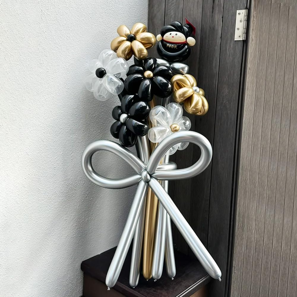 Clear 260 Balloons - 100pcs Transparent Qualatex Latex Balloons for Balloon Arches, Animal Balloons, Party Decorations - Perfect for Birthday, Christmas, Back to School & Kids Party Decor