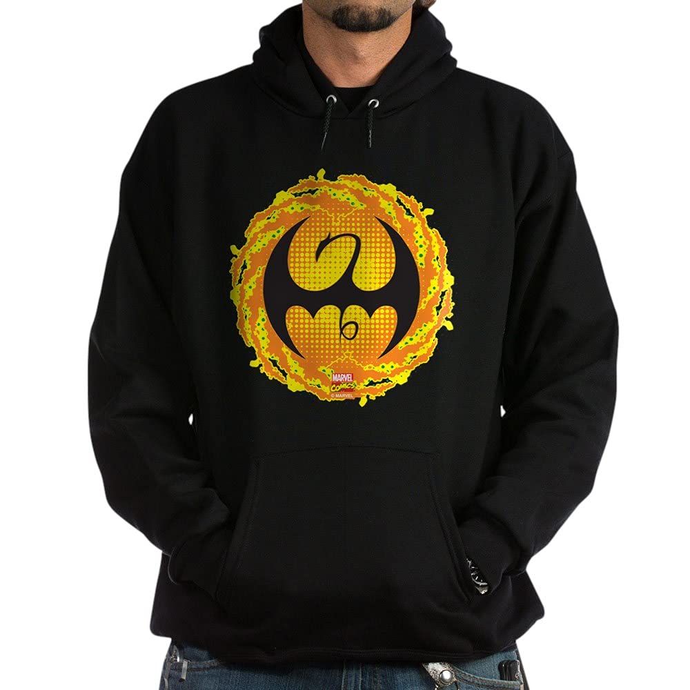 Marvel Iron Fist Logo Hoodie - Dark Pullover Sweatshirt for Men & Women | Superhero Apparel for Casual Wear & Comic Con Cosplay