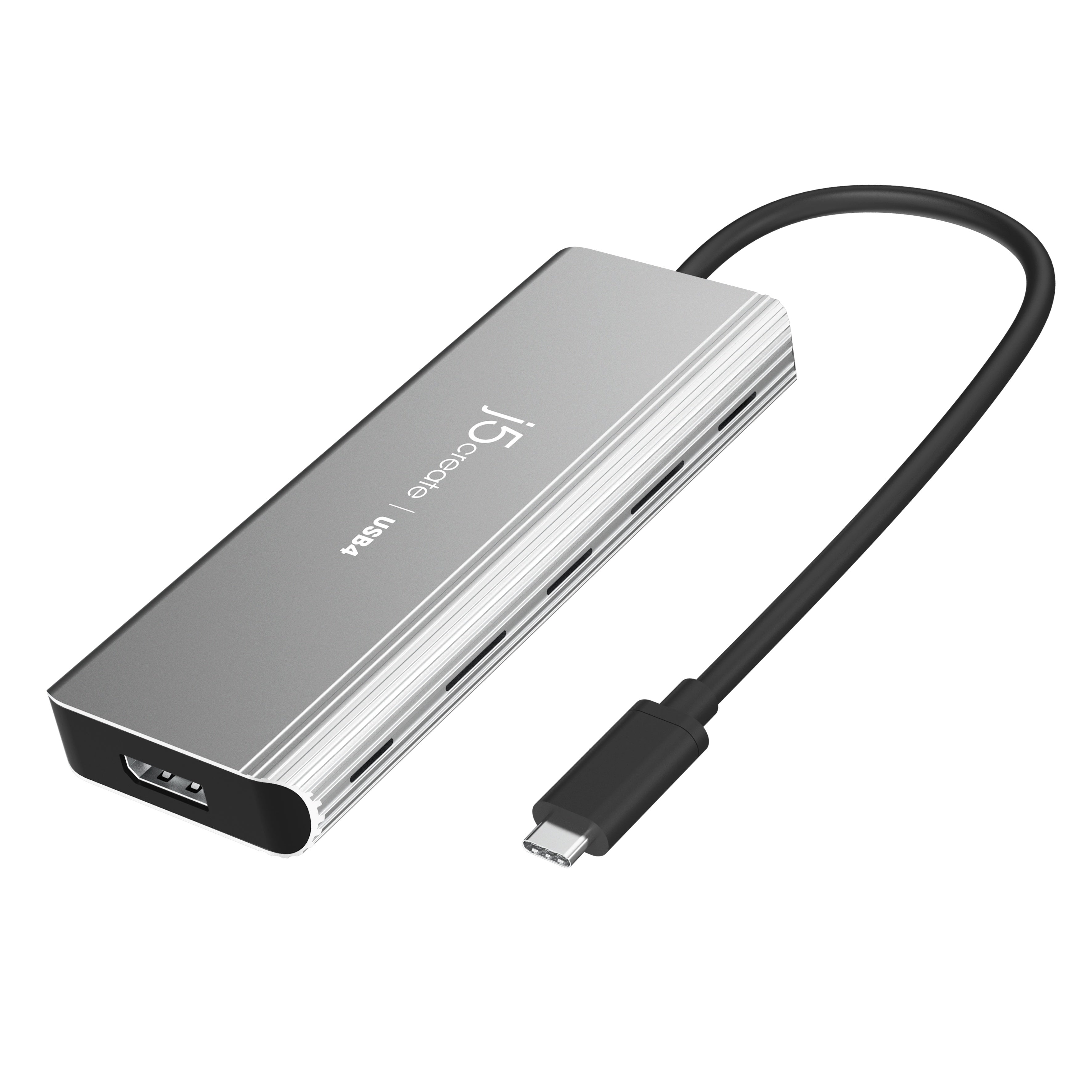 USB4® Dual 4K Multi-Port Hub - 7-in-1 Adapter with 100W PD, HDMI, USB-C, USB-A for MacBook Pro/Air, Dell XPS, iPad Pro - Perfect for Home Office & Video Conferencing