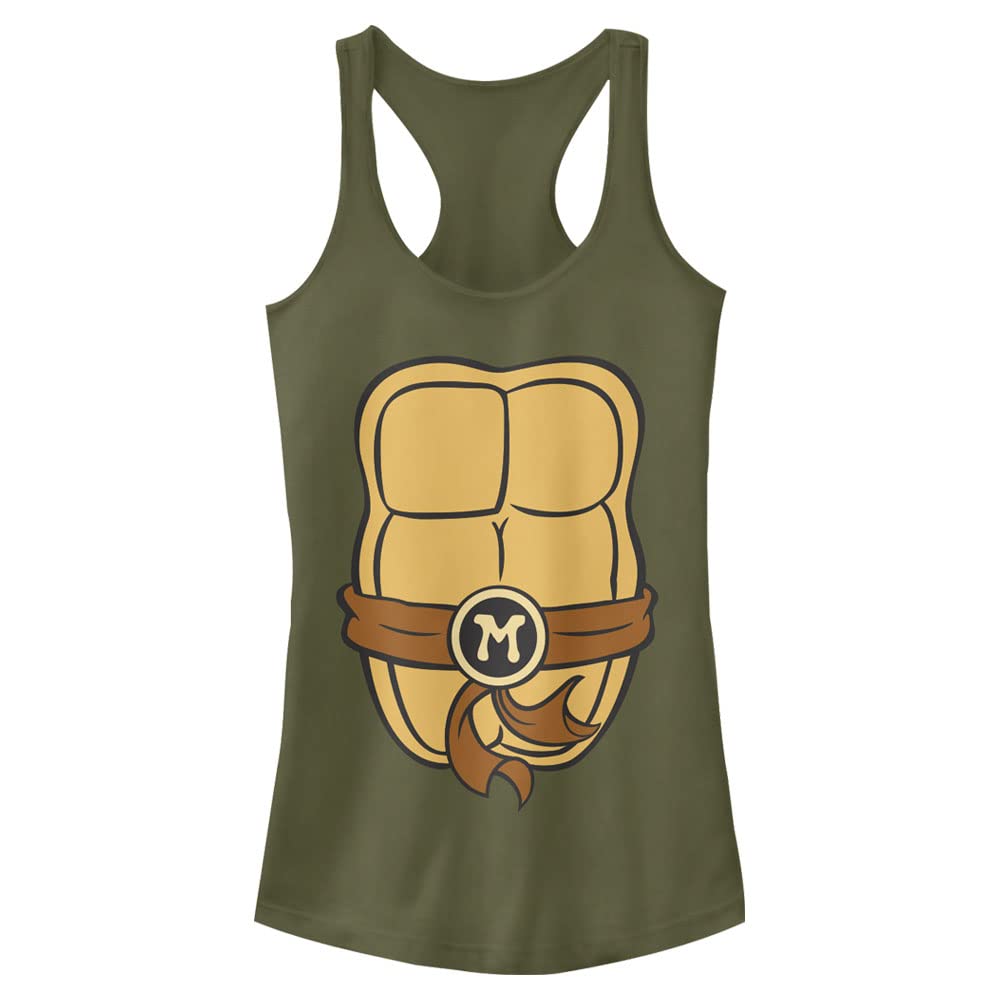 Nickelodeon Teenage Mutant Ninja Turtles Michelangelo Graphic Racerback Tank Top for Women & Girls - Perfect for Cosplay, Comic Con, and TMNT Fan Outfits