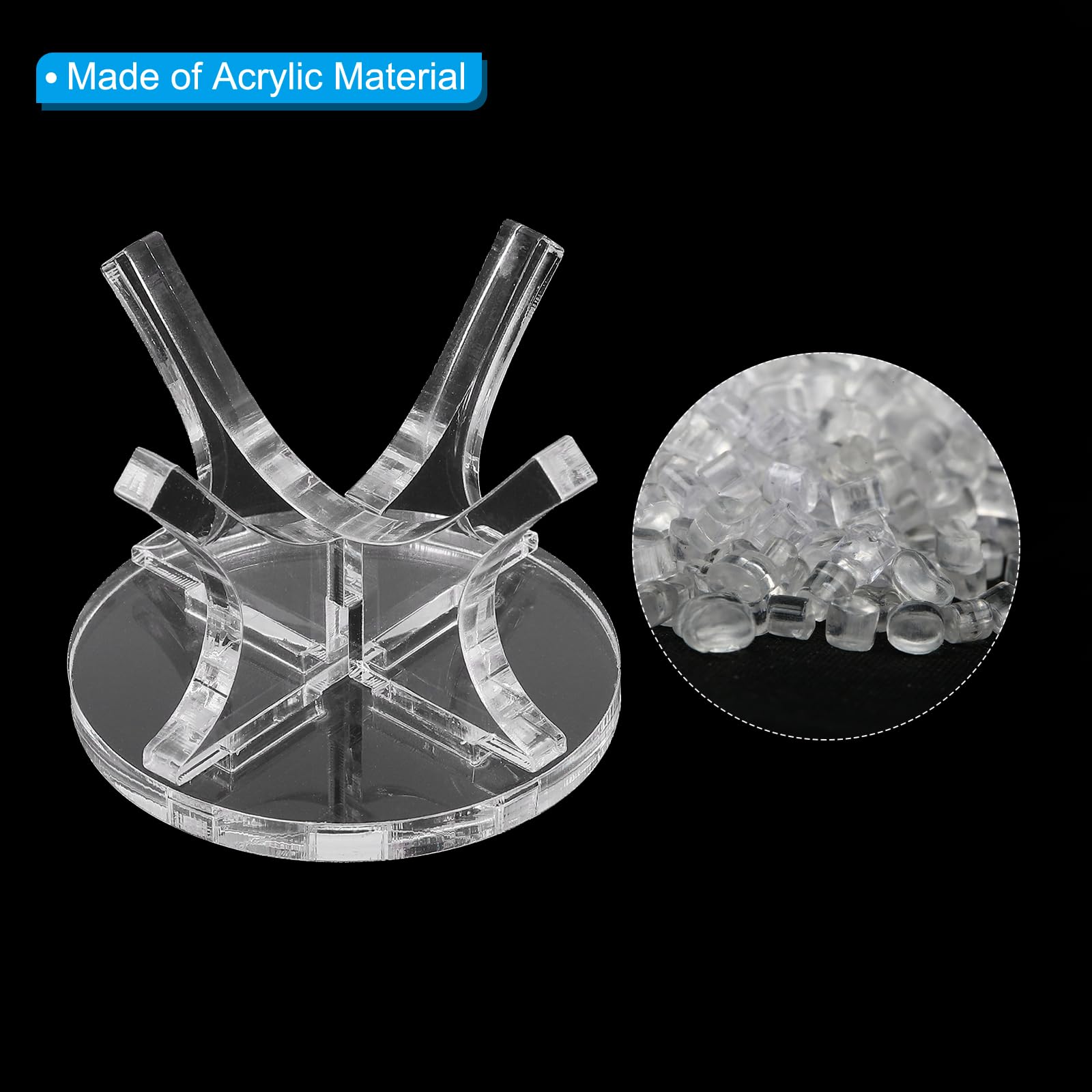 3-Pack PATIKIL Acrylic Ball Display Stands - Clear Baseball, Golf, Softball & Tennis Ball Holder for Sports Collectibles & Home Decor - Perfect for Showcasing Memorabilia in Man Caves, Trophy Cases & Retail Displays