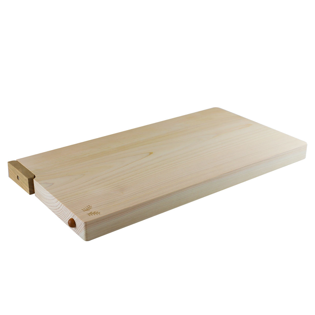 Premium Hinoki Wood Cutting Board with Stand - 17.7