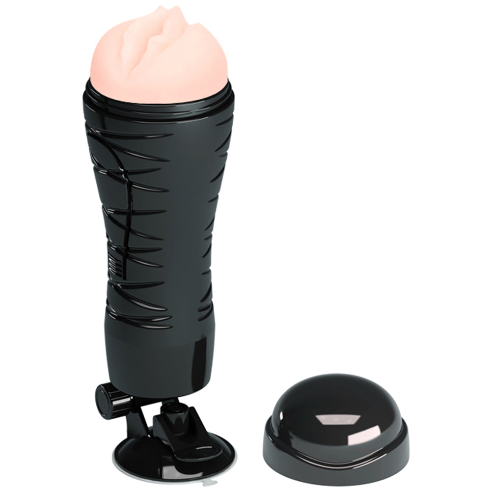 Crazy Bull Flora Vibrating Vagina Masturbator for Men - Adjustable Stand & Powerful Stimulation - Perfect for Solo Play, Couples Fun & Discreet Adult Pleasure