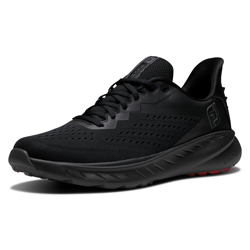 FootJoy Men's Flex XP Golf Shoes - Lightweight & Waterproof Spiked Golf Shoes for Men - Perfect for Walking the Course & All-Weather Play