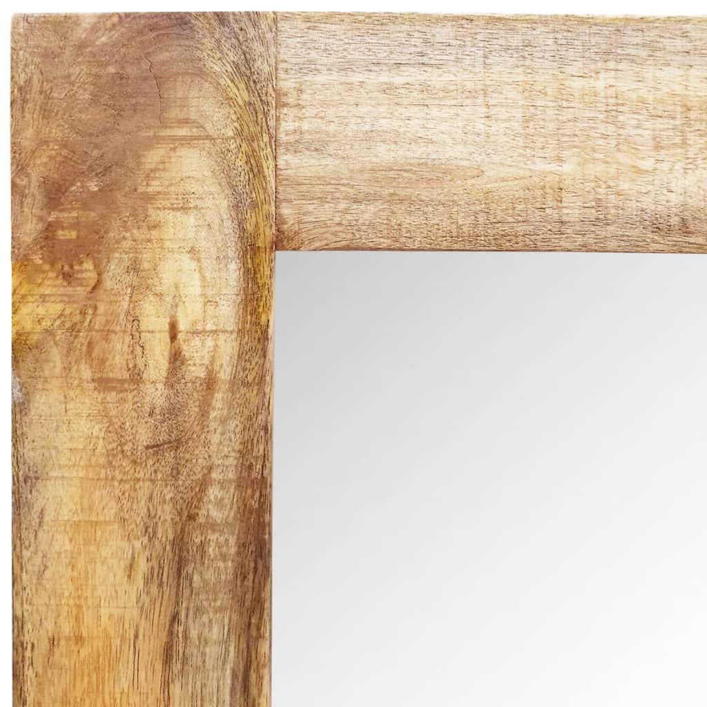 Solid Wood Framed Rectangle Wall Mirror - 47.2