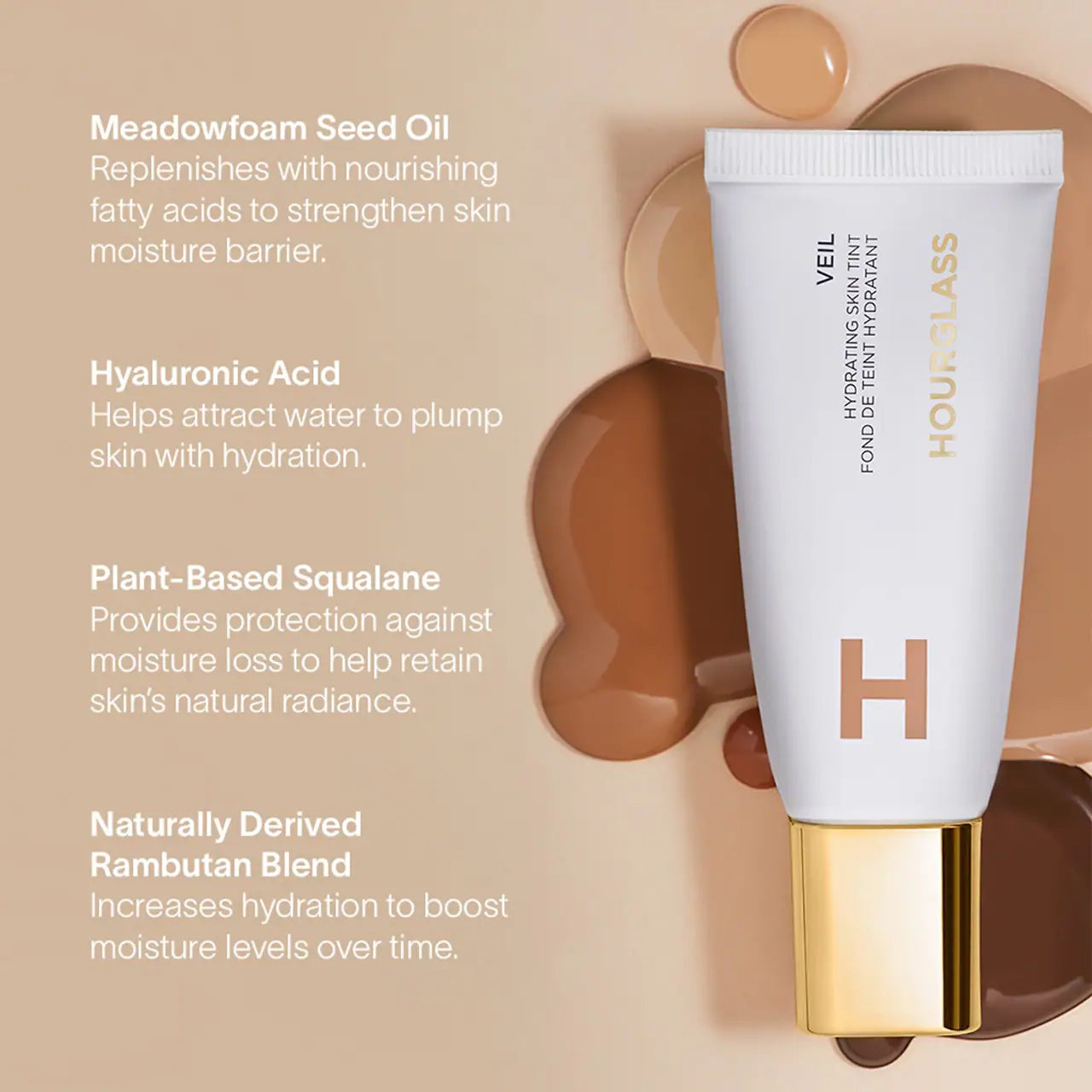 Hourglass Veil™ Hydrating Skin Tint Foundation - Shade 13 NIB - Lightweight Hydrating Makeup for Flawless Everyday Coverage | Perfect for Dry Skin & Natural Makeup Looks