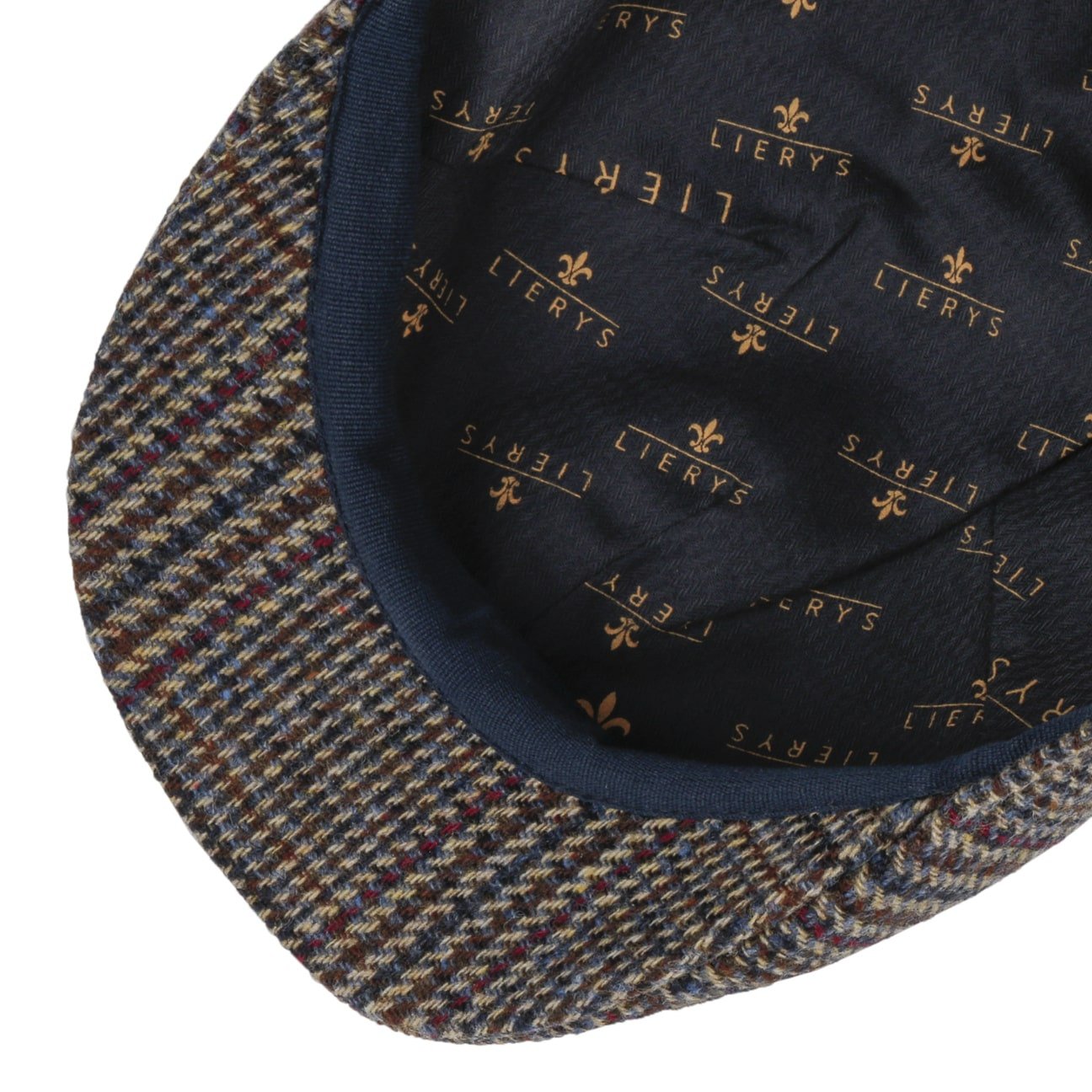Lierys Spickard Wool Glencheck 6 Quarter Cap - Classic Wool Flat Cap for Men | Perfect for Outdoor Activities, Casual Wear & Winter Fashion