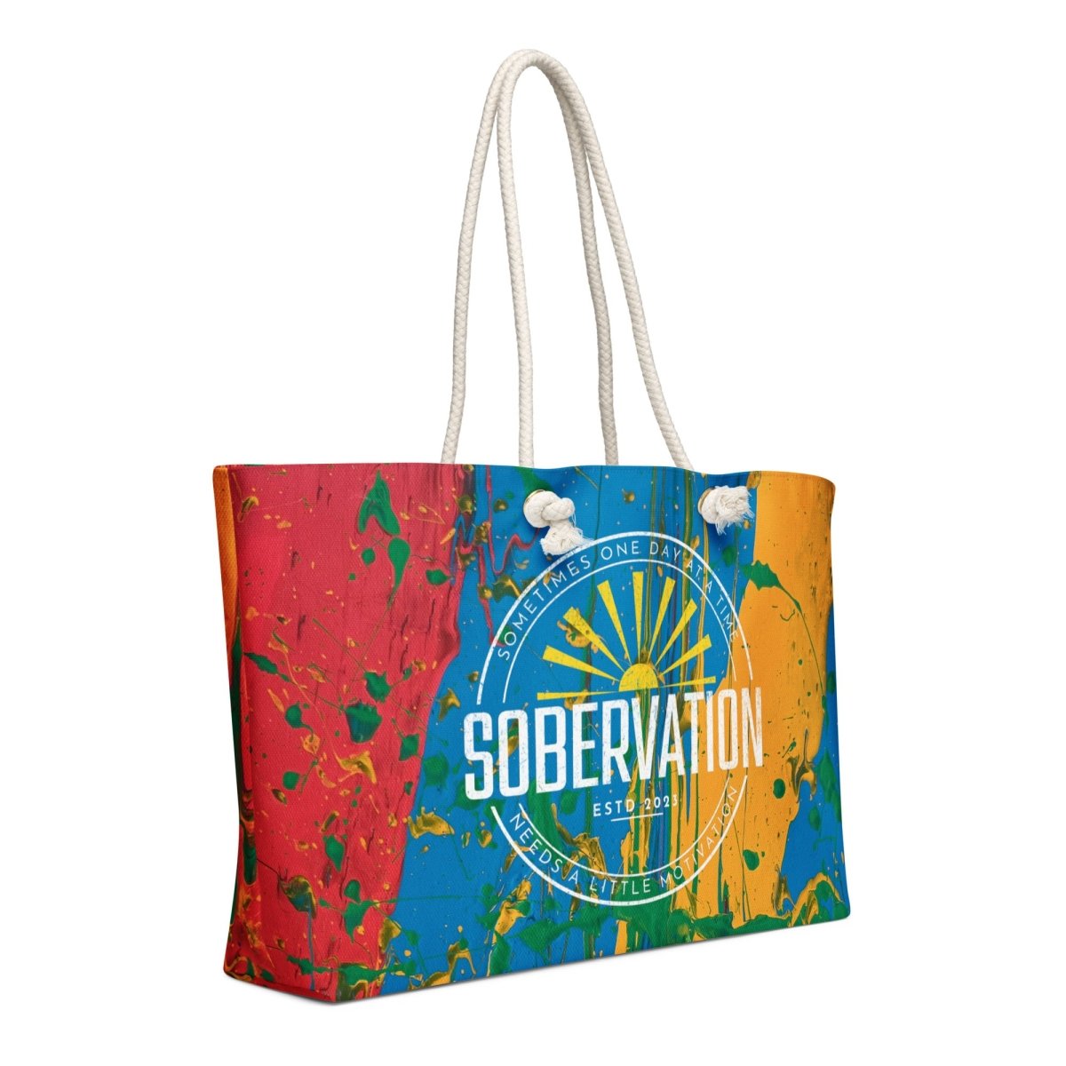 Stylish Sobervation Pride Weekender Bag - Durable Travel Duffel for Weekend Getaways, Gym, Work & Vacation - Perfect for LGBTQ+ Pride Events & Travel