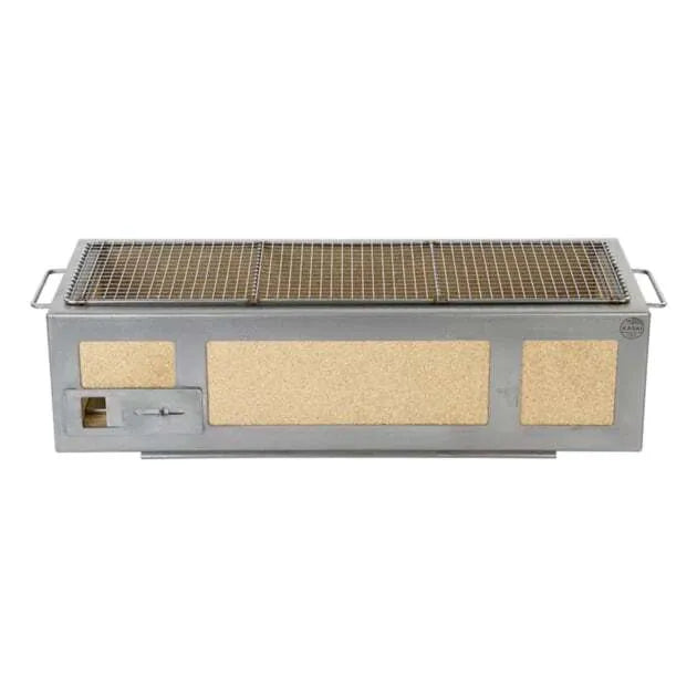 Premium Long Kasai Konro Grill with Stainless Steel Frame V2 - Perfect for Japanese BBQ, Outdoor Cooking & Backyard Gatherings