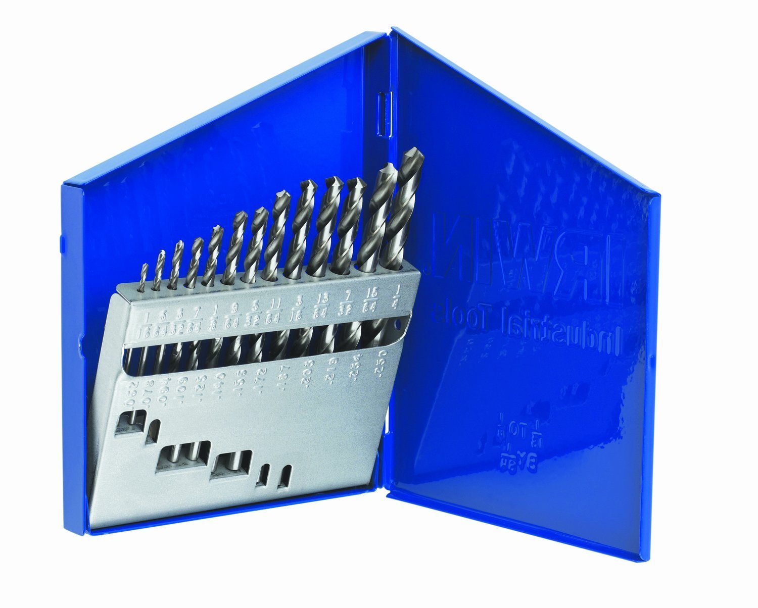 Irwin Industrial Tools 60136 13-Piece General Purpose Metal Drill Bit Set - High Speed Steel Index Drill Bits for Metal, Wood, Plastic - Perfect for DIY, Home Improvement, and Professional Metalworking Projects