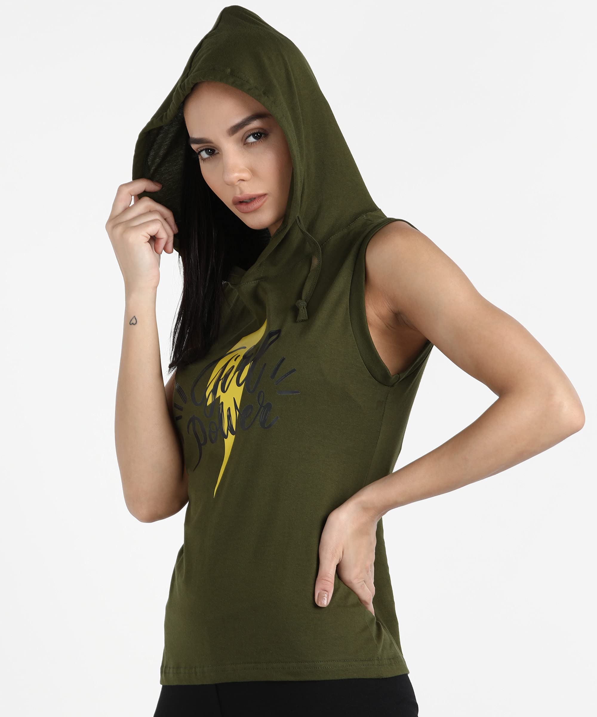 Premium Women's Tank Top - Rock Paper Scissors Gym Wear | Sleeveless Hoodie for Workouts & Fitness | Girl Power Athletic Apparel for Yoga, Running & Gym Training