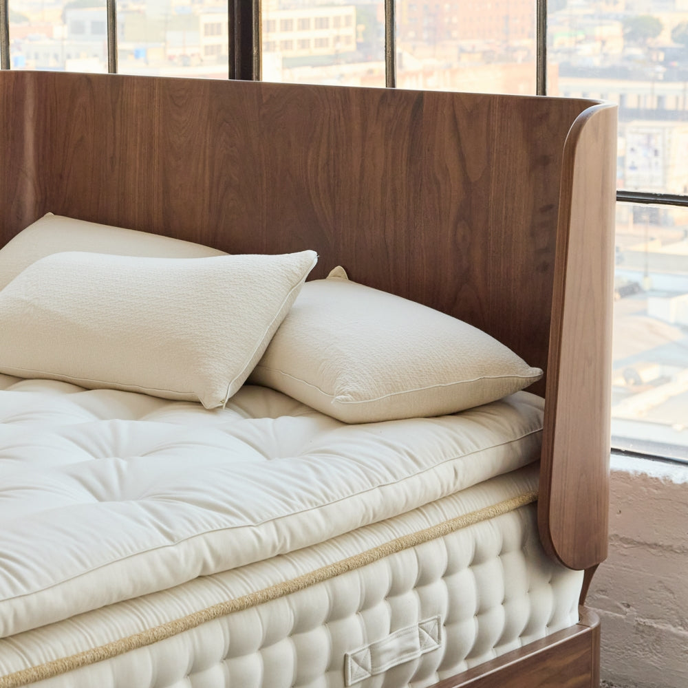 Montecito Bed Frame - Queen Size Wooden Platform Bed with Headboard & Storage | Modern Bedroom Furniture for Home & Apartment