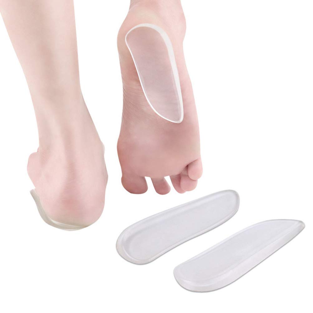 Orthotic Gel Insoles for Heel Pain Relief - Silicone Cushioned Shoe Inserts for Comfort & Support - Perfect for Running, Walking & Standing All Day