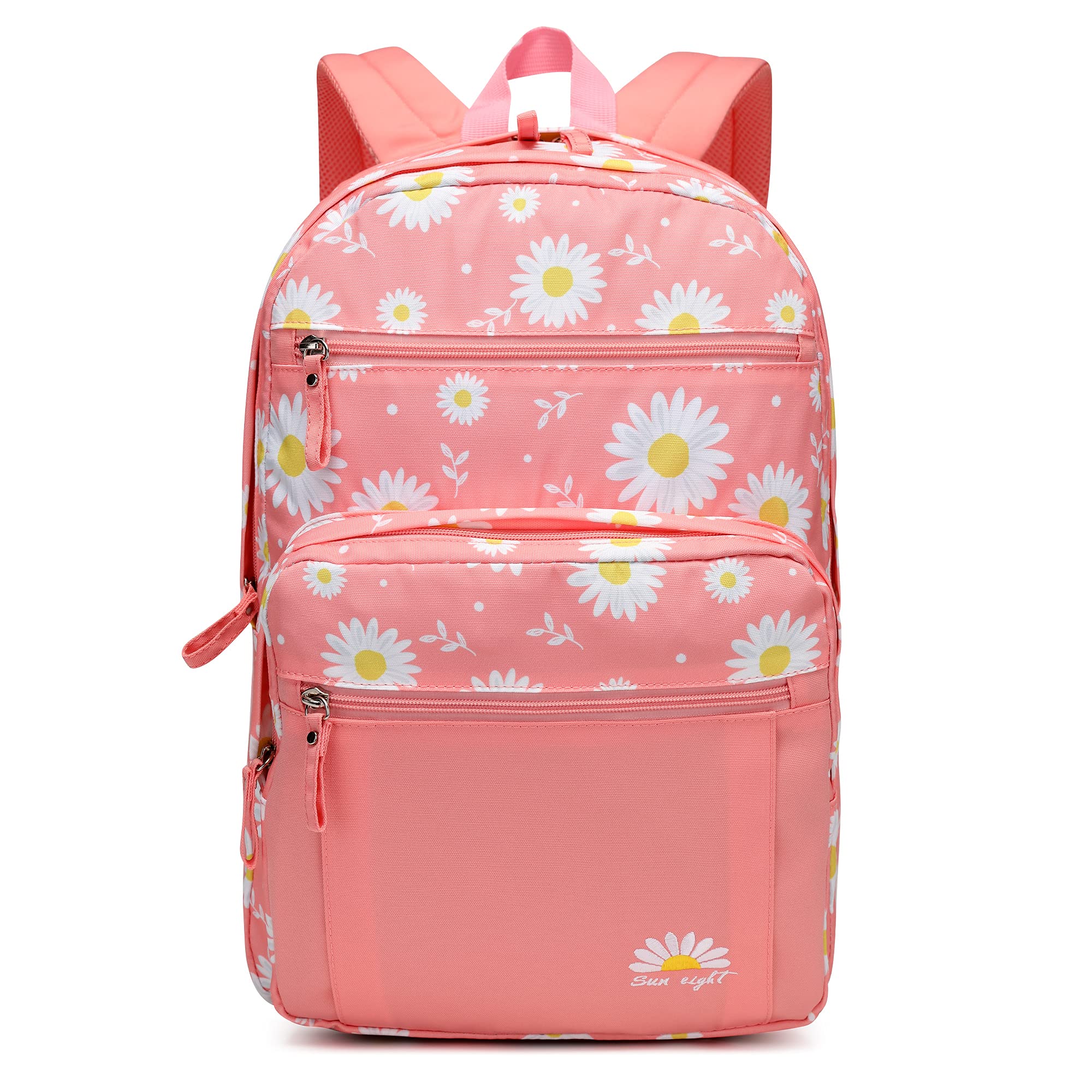 Sun Eight Girls Backpack - Lightweight Pink School Backpack for Teens & Kids - Perfect for School, Travel & Daily Use