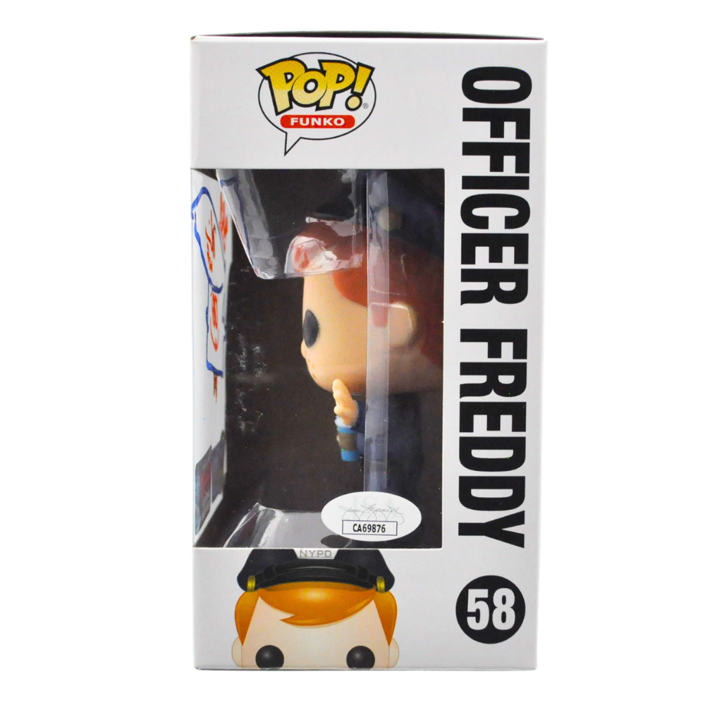 Officer Freddy Signed Pop Vinyl Figure by Mike Becker – Limited Edition 58/5 – Collectible Funko Pop for Display & Gifts