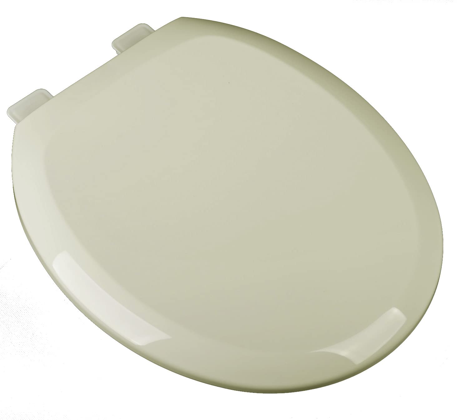 Premium Slow Close Plastic Toilet Seat with Adjustable Locking Hinges & Quick-Install Hardware - Round Bone White - Perfect for Bathroom Upgrade & Home Renovation Projects