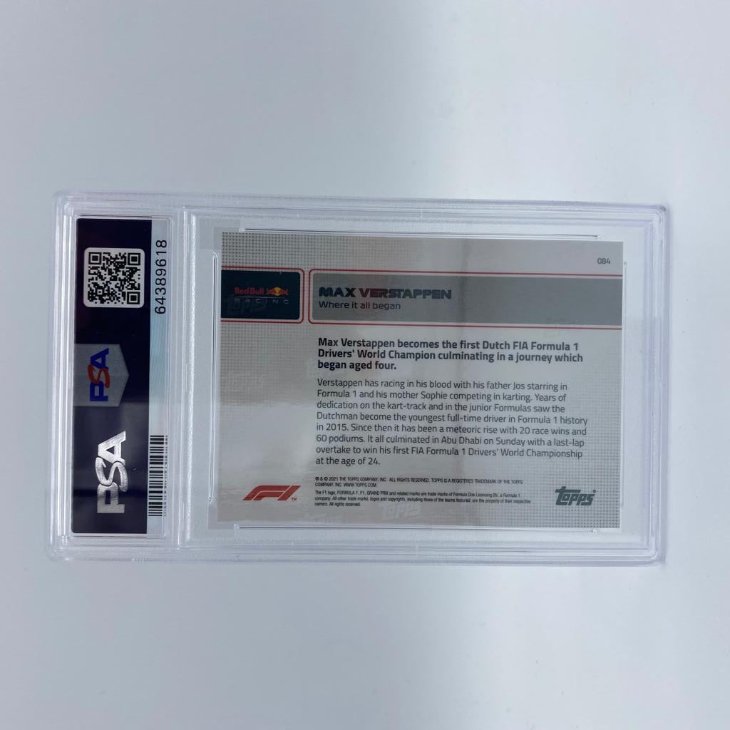 PSA 10 Graded 2006 Topps Max Verstappen #84 Rookie Card - Red Parallel - F1 Racing Collectible for Fans & Investors - Perfect for Display, Trading, and Memorabilia Collections