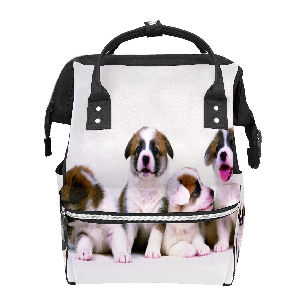 **Large Capacity Baby Diaper Backpack - Cute Animal Print Travel Backpack for Moms & Dads - Multifunctional Changing Bag for Baby Essentials | Perfect for Travel, Outings & Daily Use**