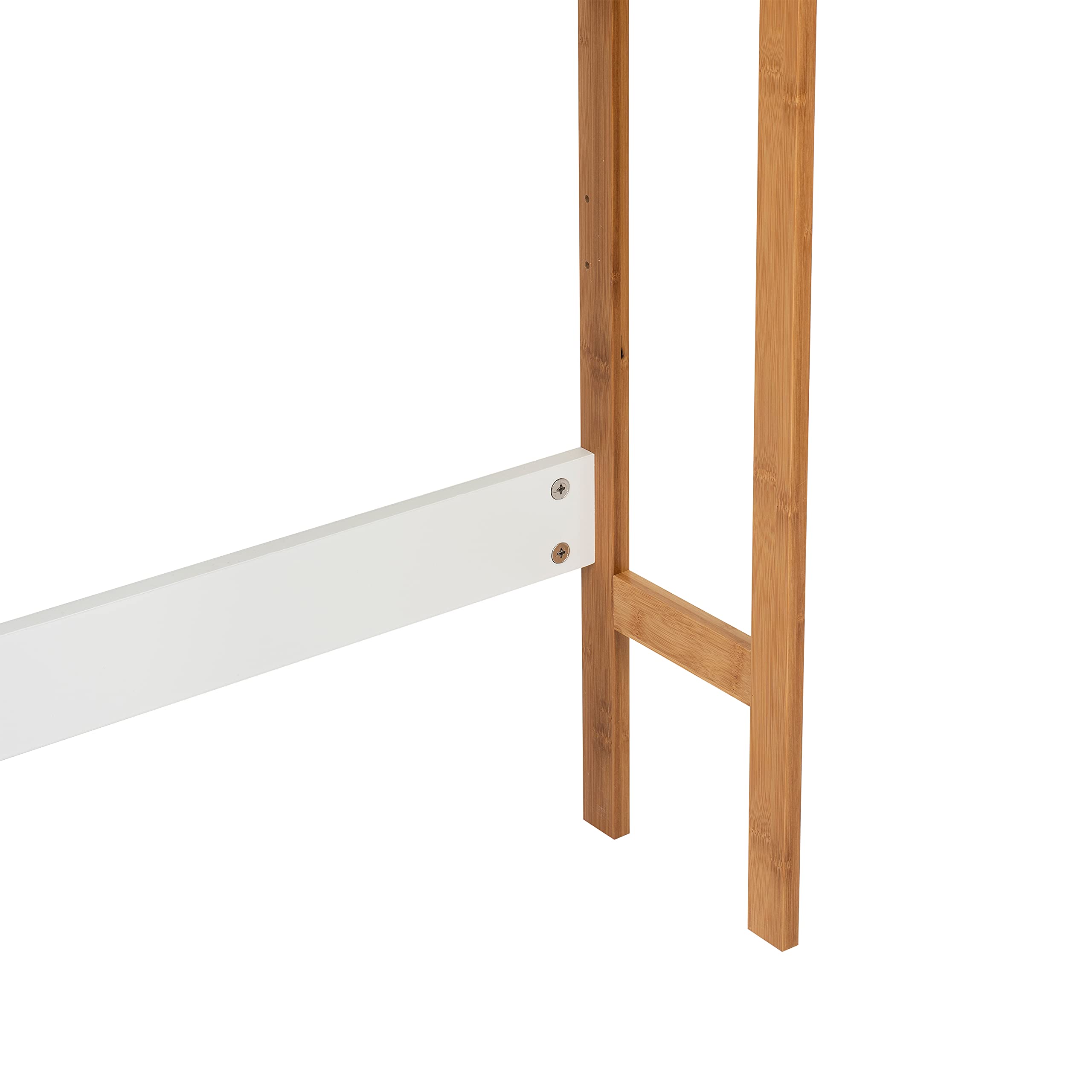 White 3-Tier Over The Toilet Bamboo Storage Cabinet - Space Saving Bathroom Organizer for Towels, Toiletries & Decor | Perfect for Small Bathrooms & Apartments